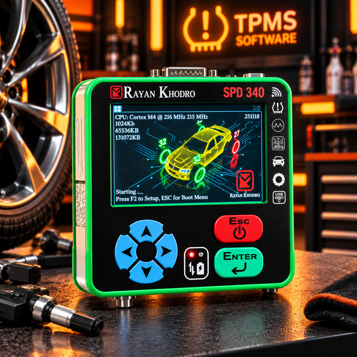 نرم افزار دیاگ (عیب یاب) : بسته نرم افزار TPMS 340