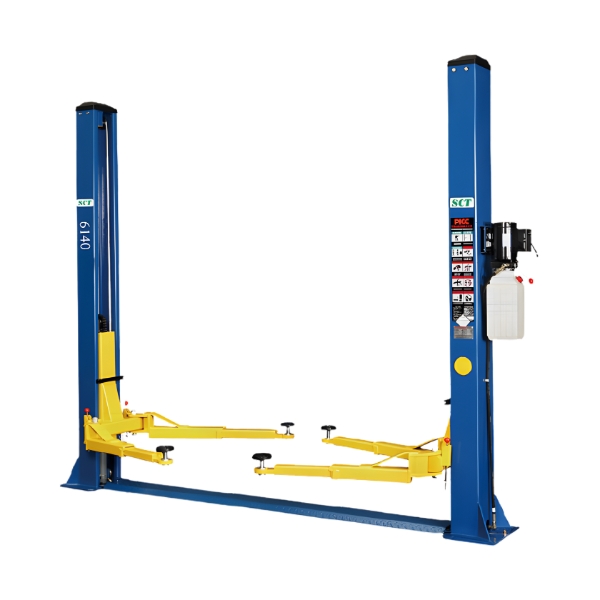 جک 2 ستون 4 تن SCT مدل 6140 تکفاز - اتصال از پایین - قفل دستی